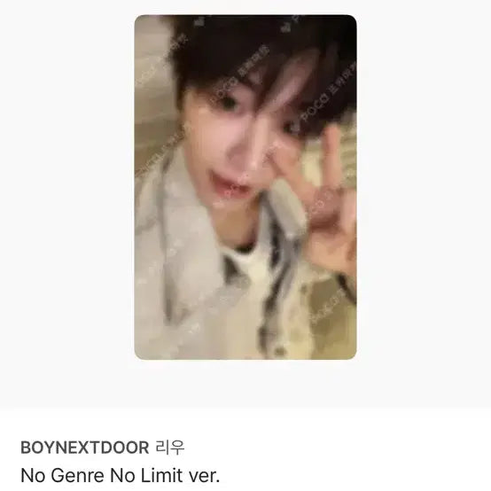 보이넥스트도어리우포토카드