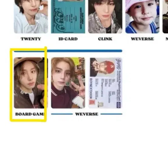보넥도 노장르 포카
