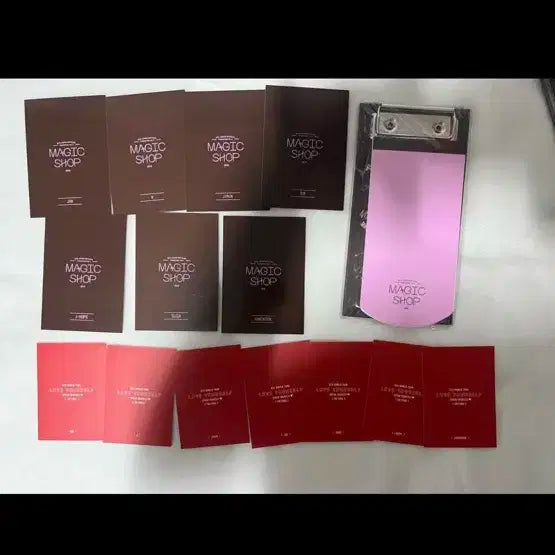 방탄 bts 일본 럽셀클립보드 포카세트+일본 럽셀 택 포카 세트