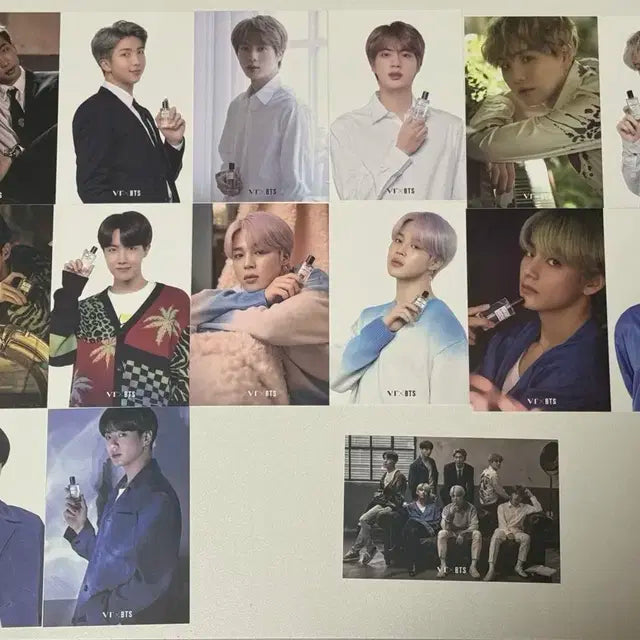 BTS 방탄 VT 포카 투명 엽서 일괄 RM석진슈가윤기호석지민뷔태형정국