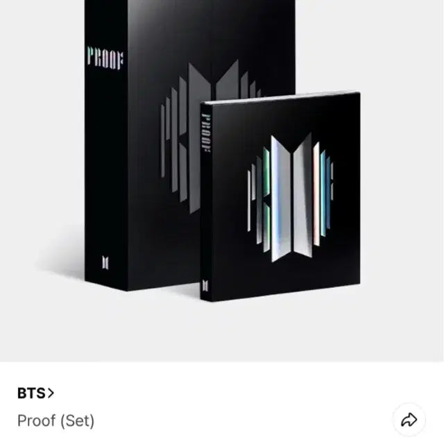 BTS Proof 앨범 세트 (포카 포함)