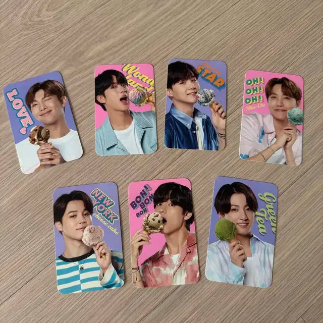 방탄 사이다,배스킨라빈스 콜라보 포카