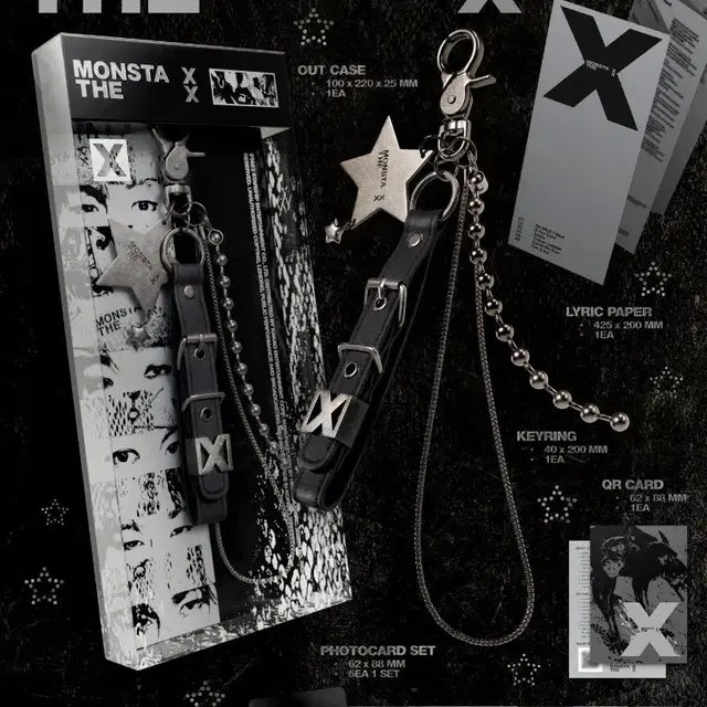 몬스타엑스 더엑스 키링 포카 분철