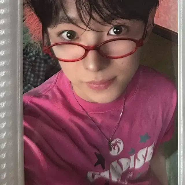 엔시티 위시 디아이콘 B 안경 만두 유우시 포카 포토카드