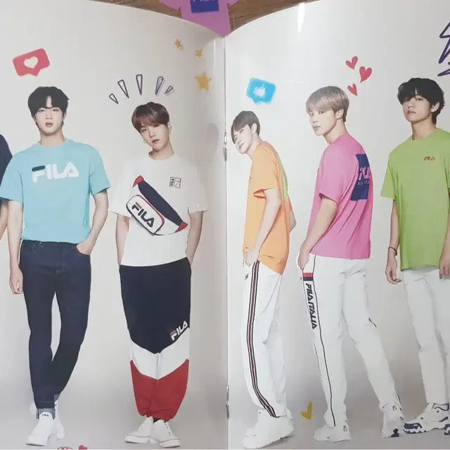 방탄소년단 FILA Summer Collection 카달로그
