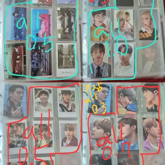 방탄 비이 앨범 데코키트 시그 버즈 티어 스페셜 단체 포카 양도합니다