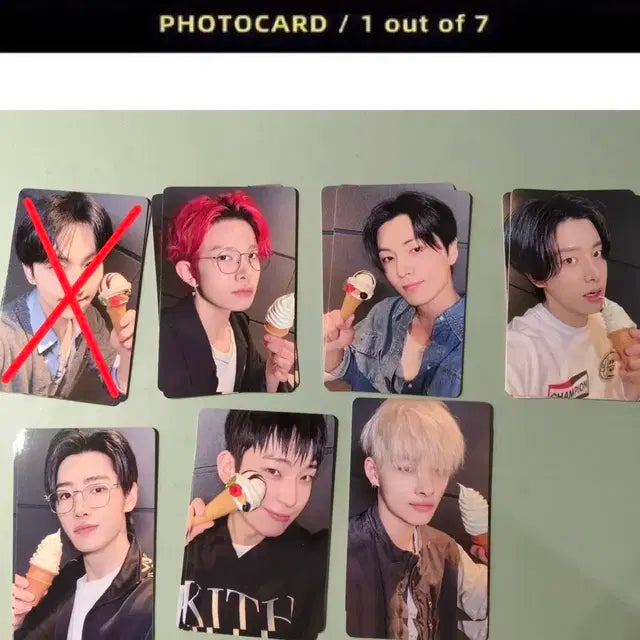 엔하이픈 이즈위 아이스크림 버전 디자이어 언리쉬 럭드 포카 양도분철