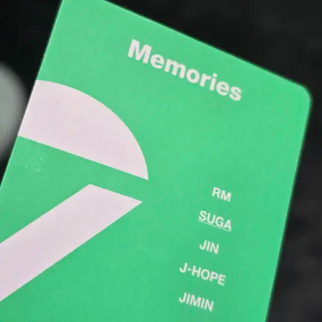 방탄소년단 메모리즈 블루레이 슈가 민윤기