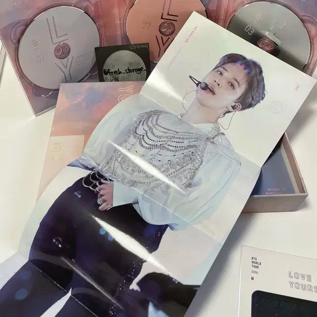 방탄소년단 럽셀콘 서울 디비디 BTS 지민 포카 포스터 DVD LYS