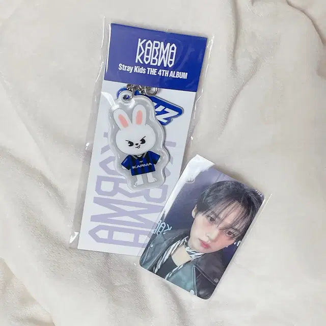 스트레이키즈 리노 카르마 럭드 미공포 포카 + 키링 일괄