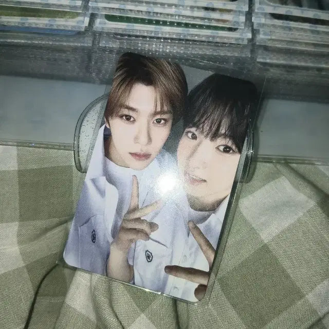 엔시티위시 사쿠야 시온 유닛포카 스옵위 사쿠야 리쿠 분철 팝팝 컬러