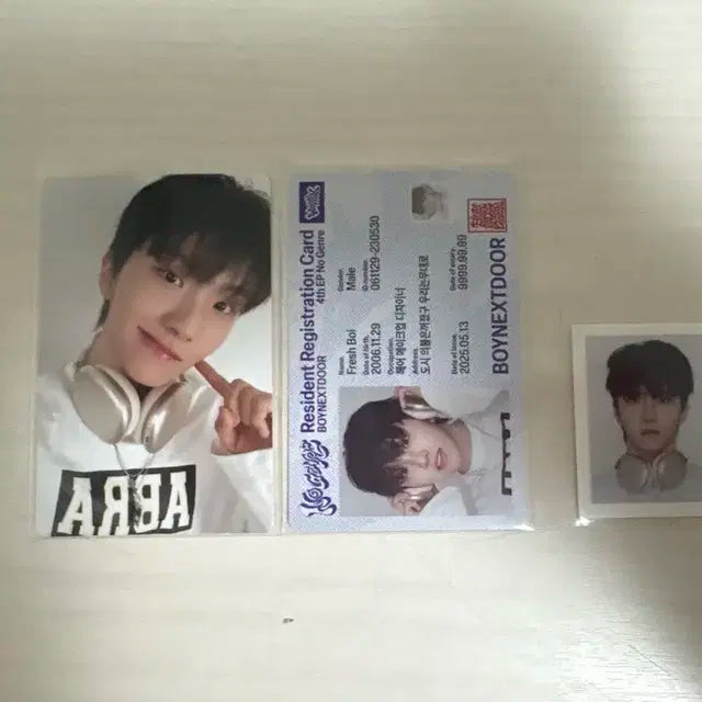 보넥도 운학 노장르 아이디 카드