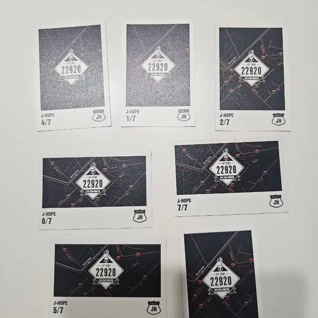 방탄소년단 BTS RM,J hope 2기머스터 포토카드 2세트 양도