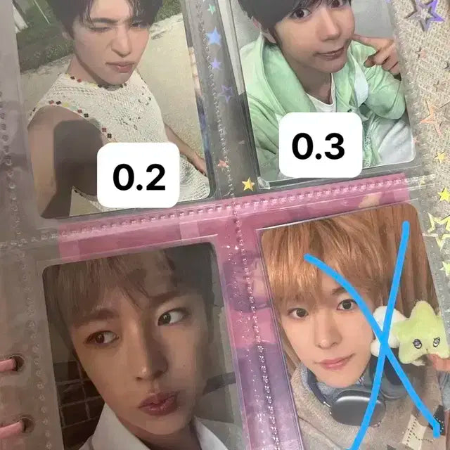 엔시티 위시 컬러 초회한정 포카