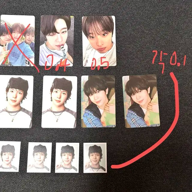 엔시티위시 성수 팝업 컬러 트레카 증사 포카 아이디카드