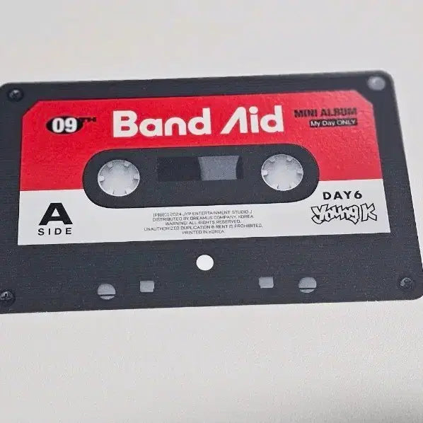 데이식스 밴드에이드 영케이 메세지 카드