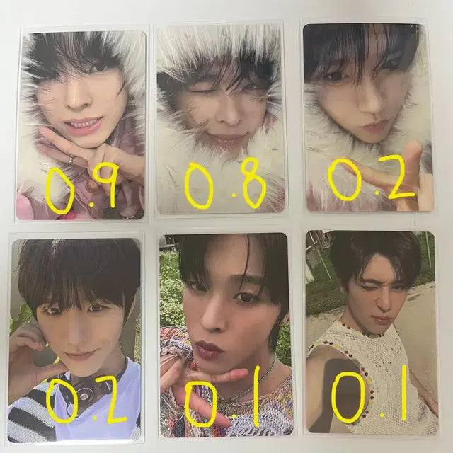 엔시티위시 초회한정반 미라클 컬러 앨범 포카 유우시 리쿠 재희 시온