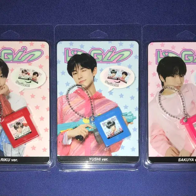 (일괄) 미개봉 엔시티위시 로그인 게임팩 키링 리쿠 유우시 사쿠야