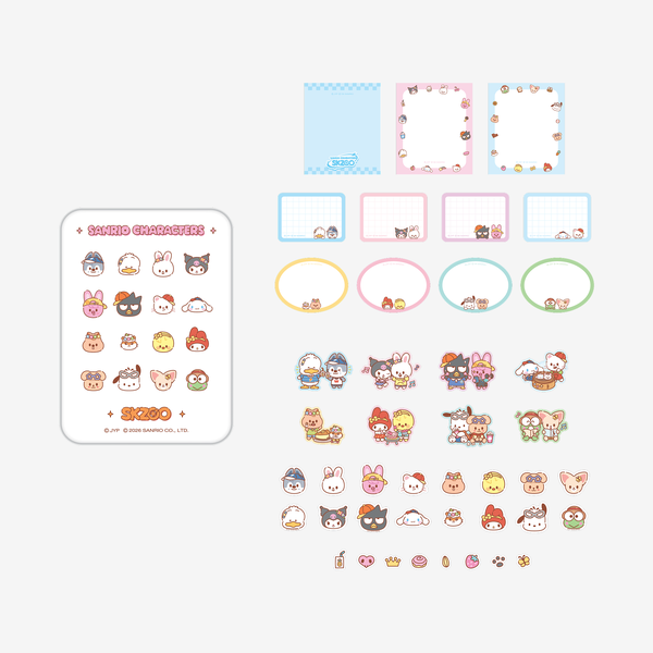 【PRE-ORDER】 STRAY KIDS - TIN CASE STICKY NOTE SET 【SKZOO X SANRIO PHOTOCARD EVENT 2026】