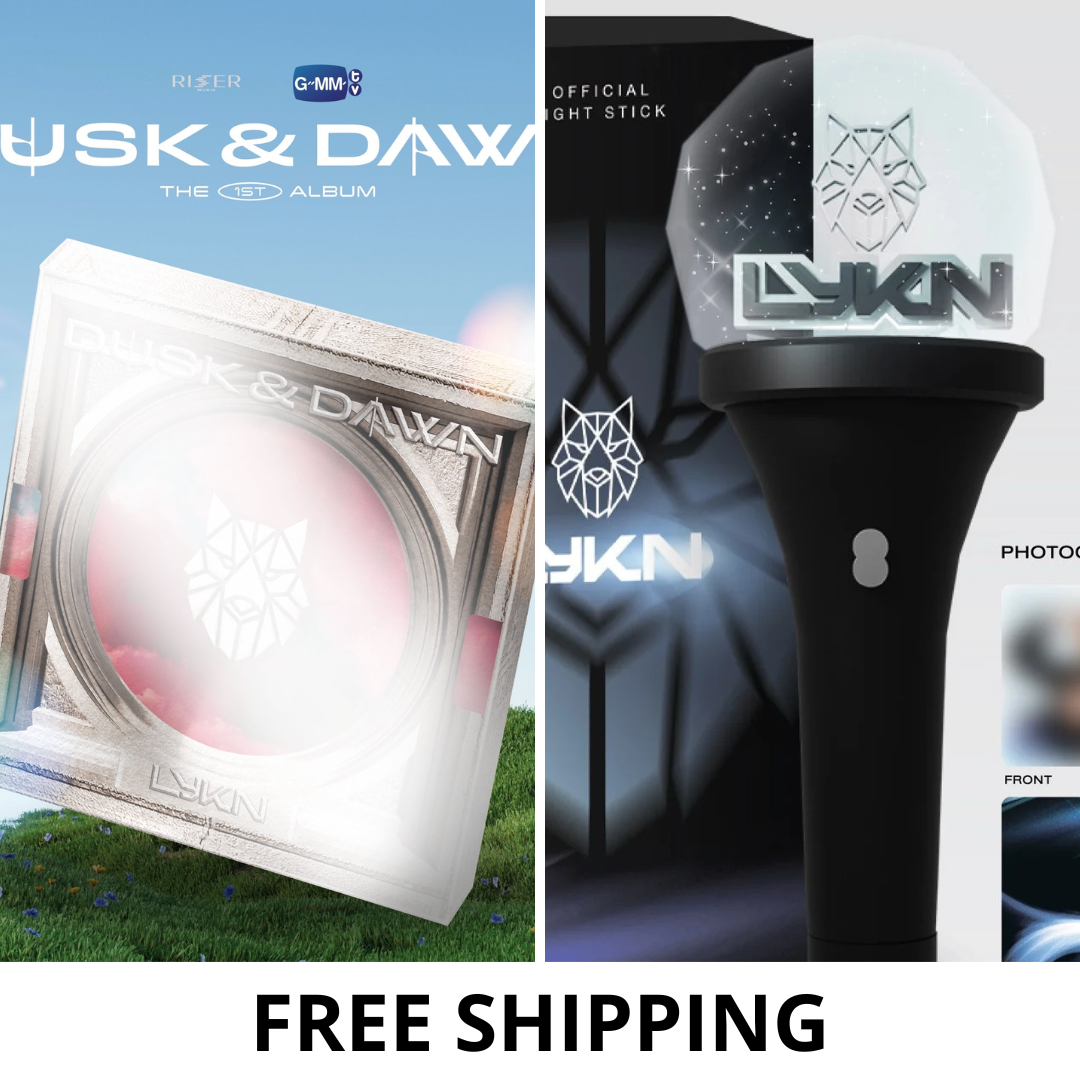 GMMTV - LYKN The 1st ALBUM ‘DUSK & DAWN’ + LYKN OFFICIAL LIGHT STICK (Set with Free Shipping + Lottery)