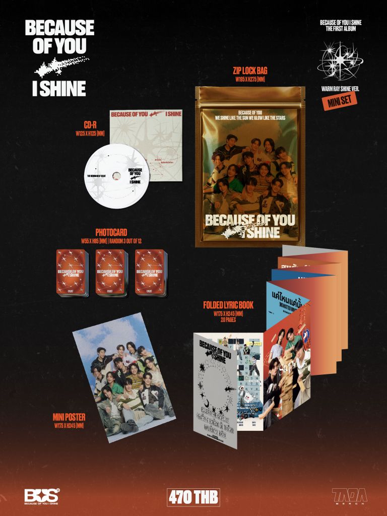 BUS - BECAUSE OF YOU, I SHINE MINI SET ALBUM WARM RAY SHINE VERSION
