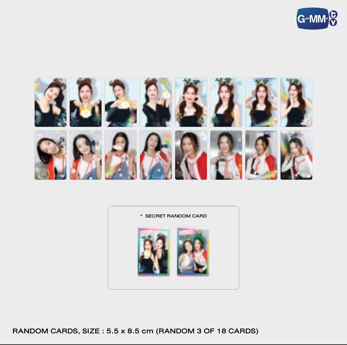 【PRE-ORDER】 GMMTV - GIRLS COLLECTIBLE RANDOM CARD | CHRISTMAS COLLECTION
