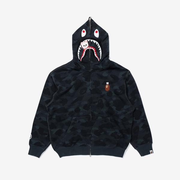 アイドル ZIP UP HOODIE - Jiniret / Stray Kids STRAY KIDS - BAPE X Stray Kids Jiniret SHARK FULL ZIP HOODIE M