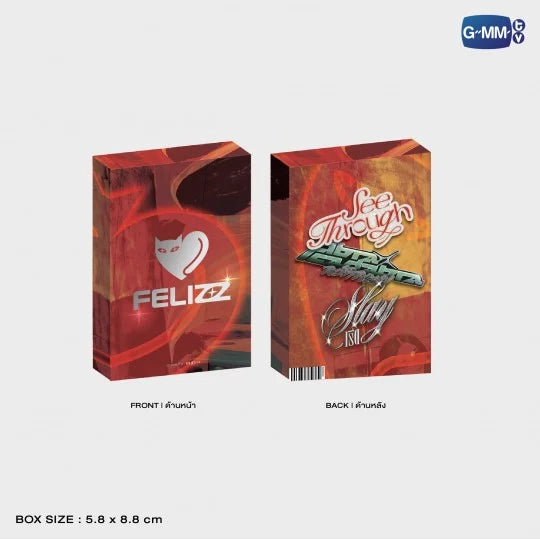 GMMTV FELIZZ COLLECTIBLE CARD SET OFFICIAL EUROPE PRE-ORDER
FELIZZ See Through Chari, Jaoying, Chelsea, Pream, Acare, and Sangt
T-pop Thai GL Thai BL JimmySea SantaPerth WinnySatang KhaoFirst LYKN Lightstick doll keychain album box set