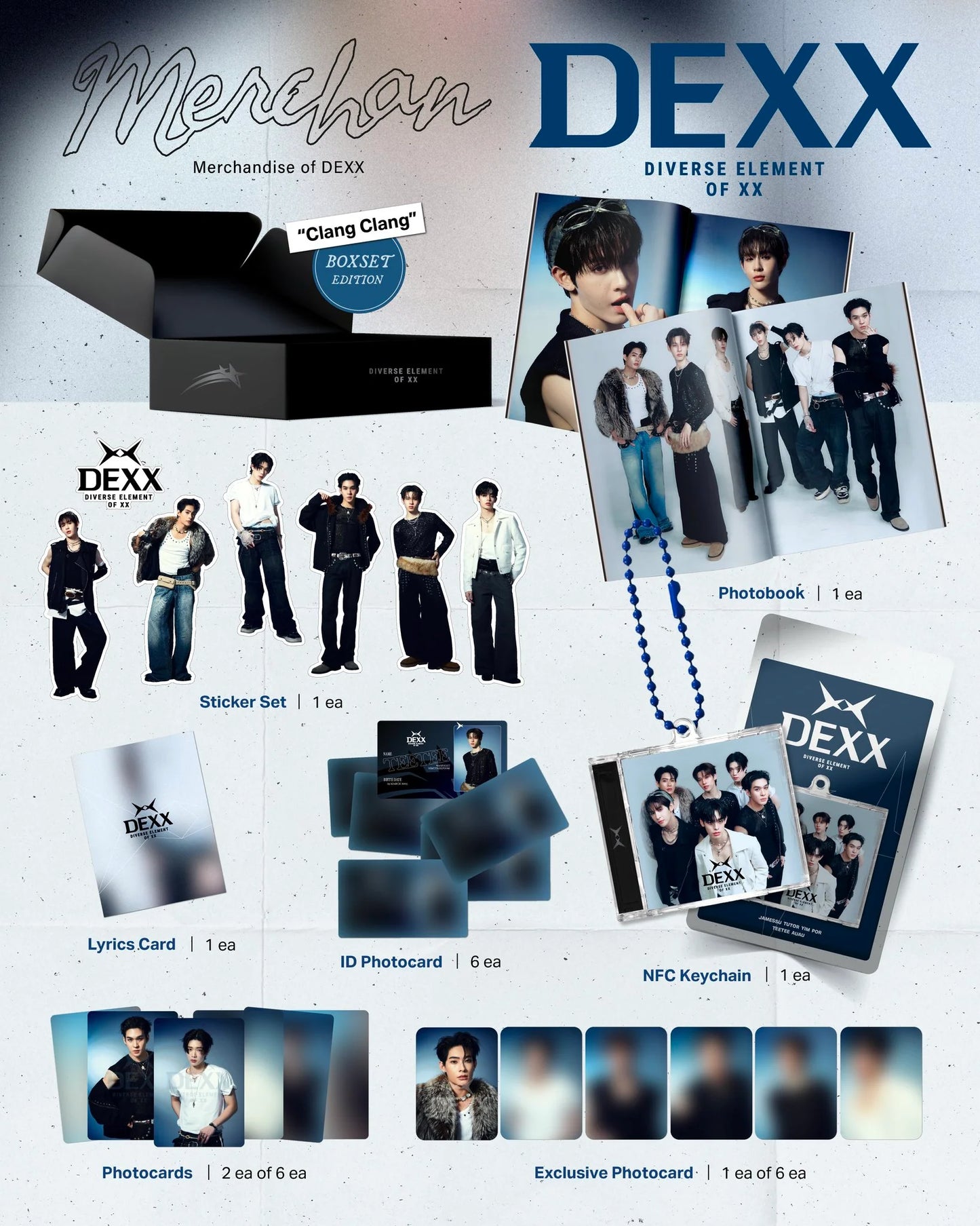 DMD - DEXX (Diverse Elements Of XX) 1st Single Debut "Clang Clang" Box Set + Lottery (Win: Fansign or Signed Album)