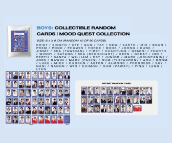 GMMTV - BOYS COLLECTIBLE RANDOM CARDS (MOOD QUEST COLLECTION)