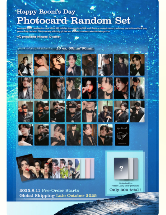 Boom Tharatorn - Happy Boom's Day Photocard Random Set