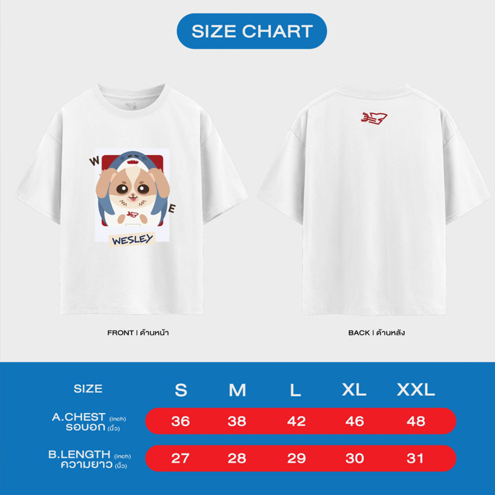 GMMTV - WILLIAMEST WE MAGNETIC FANCON | WESLEY OFFICIAL T-SHIRT + POSTCARD GIFT
