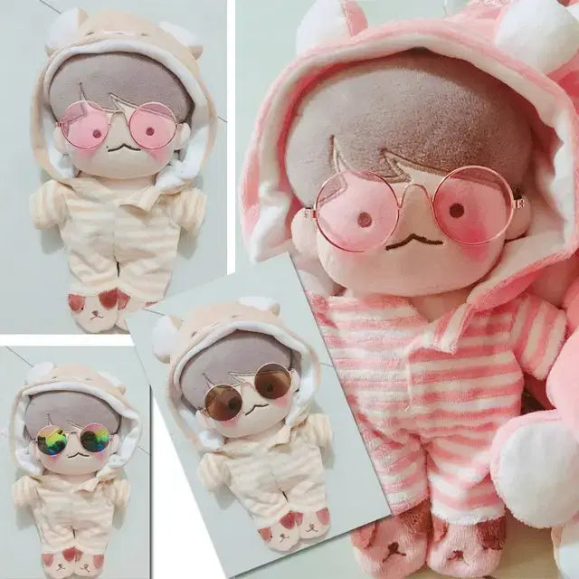 20cm 인형옷  줄무늬 잠옷 토끼옷