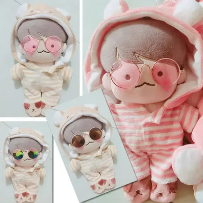 20cm 인형옷  줄무늬 잠옷 토끼옷
