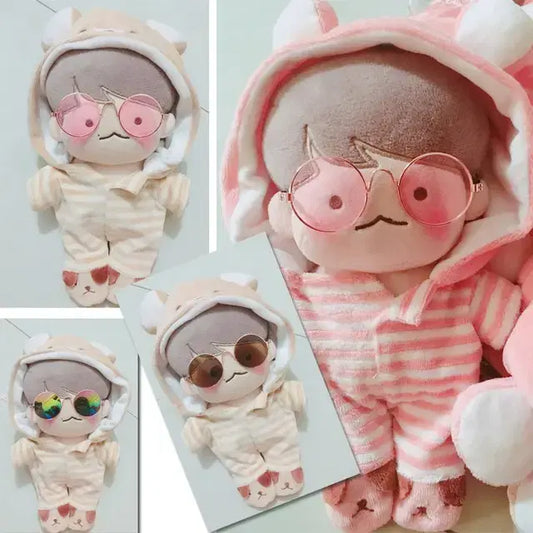 20cm 인형옷  줄무늬 잠옷 토끼옷