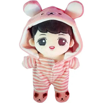 20cm 인형옷  줄무늬 잠옷 토끼옷