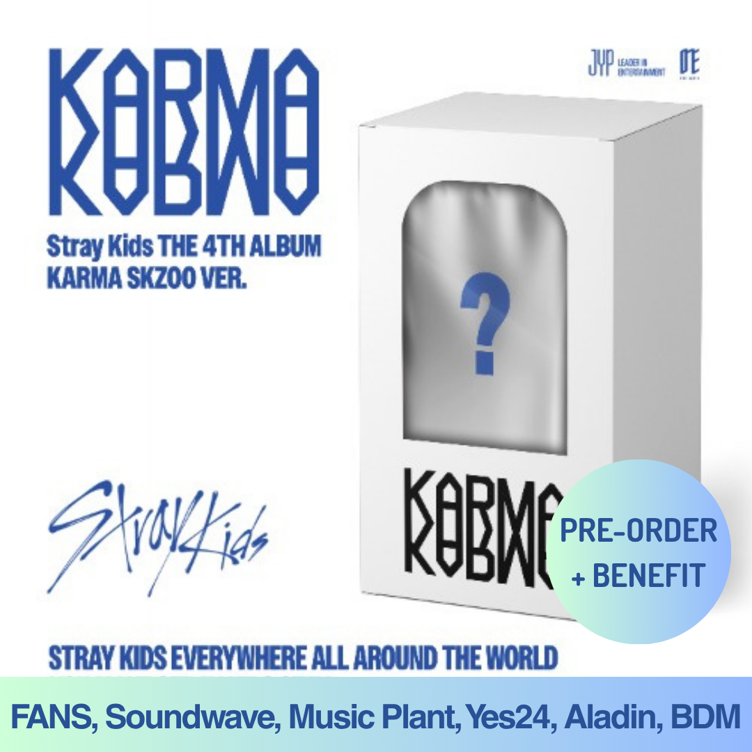 [PRE-ORDER] STRAY KIDS - 4th Full Album "KARMA" [SKZOO Ver.] + Pre-Order Benefit (Choose POB)
