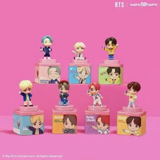 방탄소년단 배스킨라빈스 타이니탄 피규어 세트