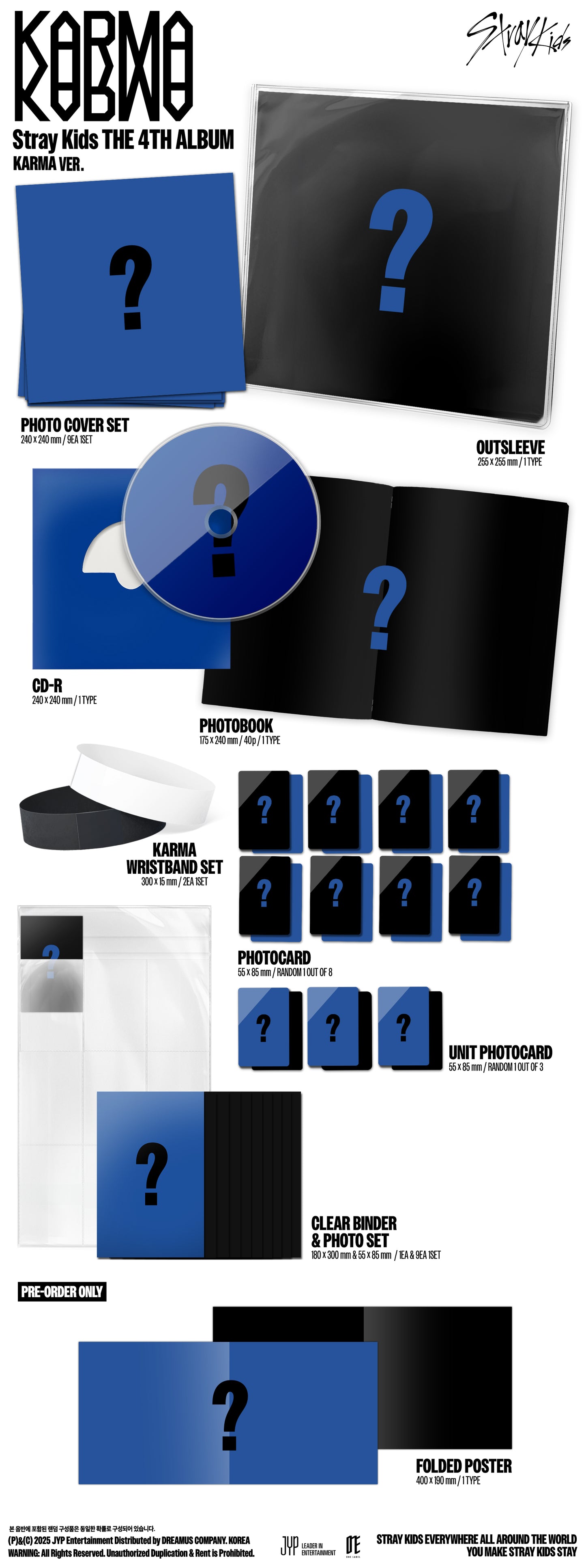 [PRE-ORDER] STRAY KIDS - 4th Full Album "KARMA" Limited Edition [KARMA Ver.] + Pre-Order Benefit (Choose POB)