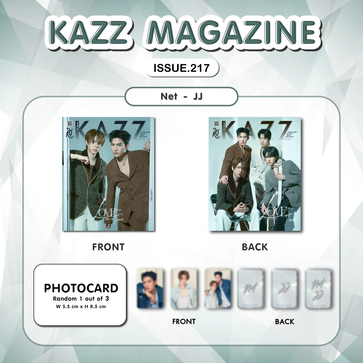 【PRE-ORDER】 KAZZ - KAZZ 217 LOVE UPON A TIME - NET JJ