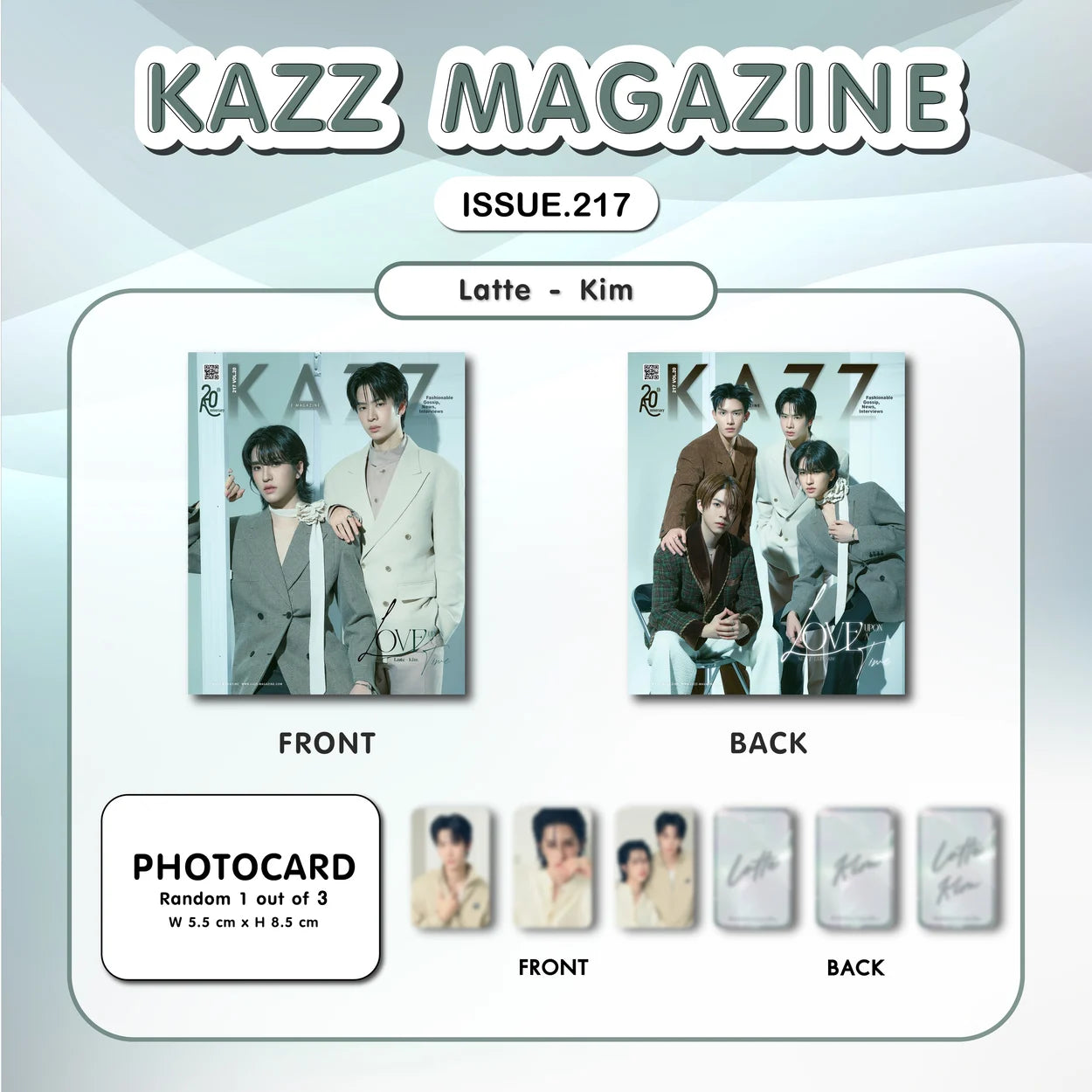【PRE-ORDER】 KAZZ - KAZZ 217 LOVE UPON A TIME - LATTE KIM