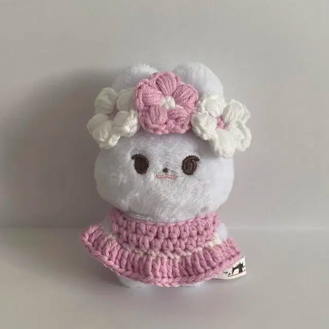 10cm 인형 원피스 꽃 머리띠