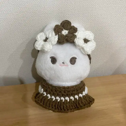 10cm 인형 원피스 꽃 머리띠