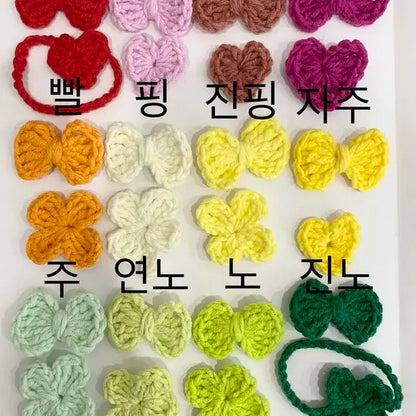 10cm 인형 원피스 꽃 머리띠