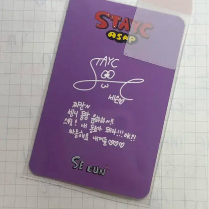 스테이시 세은 asap 포카 포토카드