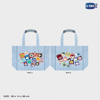 [PRE-ORDER] GMMTV - FANDOM CHARACTER PATCHY ILLUSION TOTE BAG