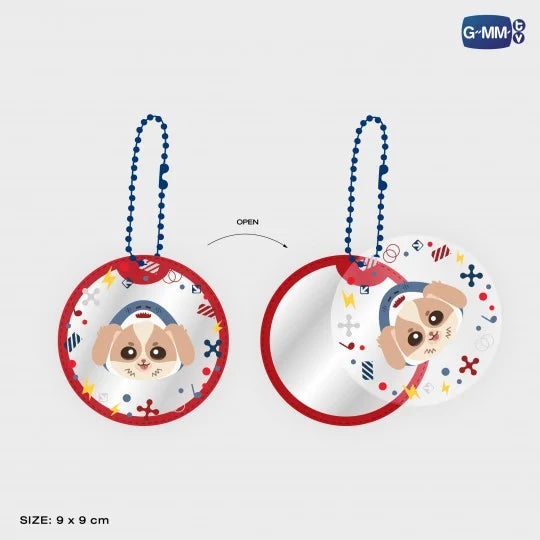 [PRE-ORDER] GMMTV - WESLEY POCKET MIRROR 2 LAYERS KEYCHAIN WILLIAMEST