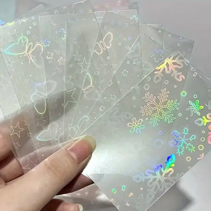 고퀄 홀로그램 카드슬리브 포카 포장용품 아이브 뉴진스 에스파 하츠투하츠