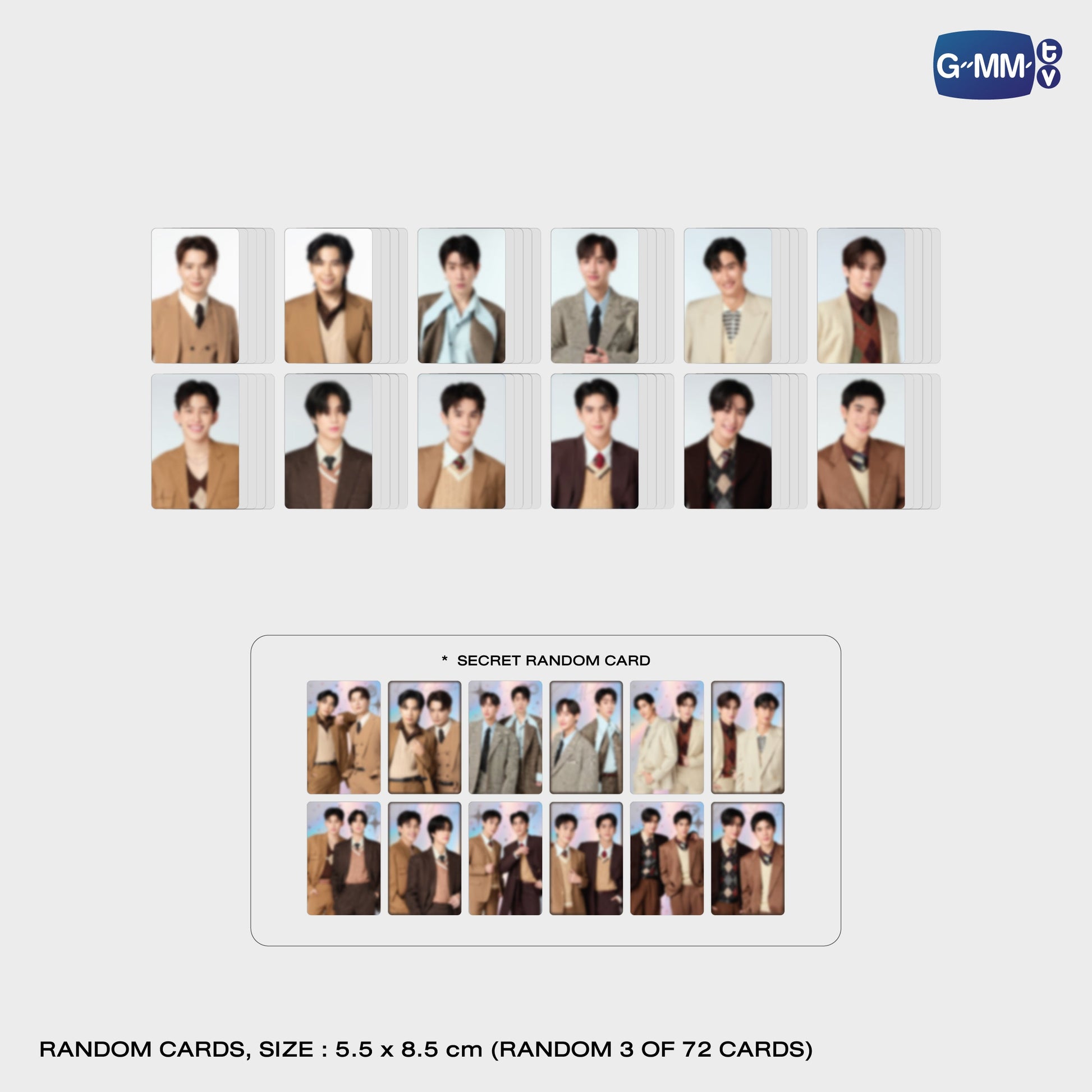 【PRE-ORDER】 GMMTV - 【GMMTV FANFEST 2025 LIVE IN JAPAN】RANDOM CARD RANDOM 3 OF 72