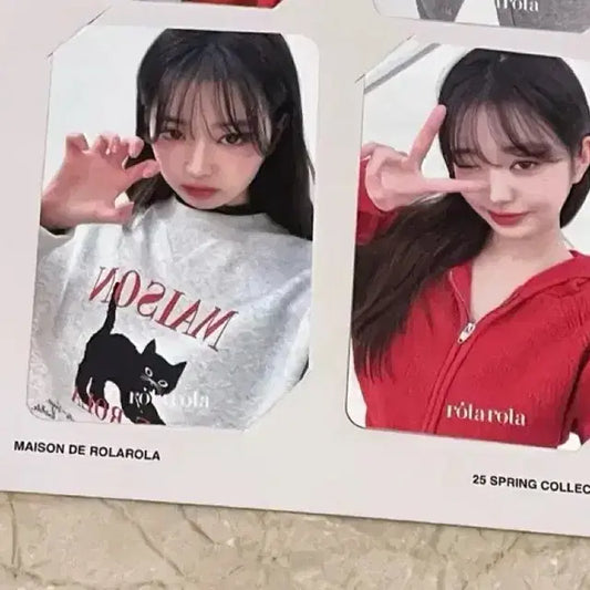 장원영 포카 2장 로라로라